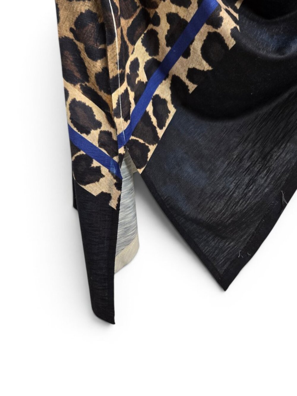 NWT Democracy Asymmetrical Animal Print Tank Top Blouse Womens Wild Light 1X - Picture 4 of 8
